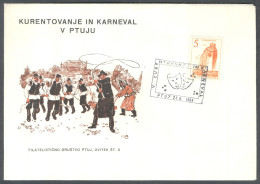 .Yugoslavia, 1965-02-28, Slovenia, Ptuj, Carnival, Kurenti, Special Postmark & Cover - Other & Unclassified