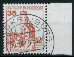 BRD DS BURGEN U. SCHLÖSSER Nr 1139 Zentrisch Gestempelt SRA X927106 - Used Stamps