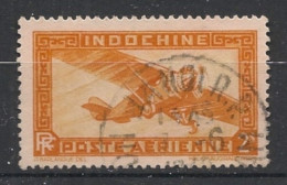 INDOCHINE - 1933-38 - Poste Aérienne PA N°YT. 12 - Avion 2pi Jaune - Oblitéré / Used - Oblitérés
