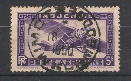 INDOCHINE - 1933-38 - Poste Aérienne PA N°YT. 13 - Avion 5pi Violet - Oblitéré / Used - Oblitérés