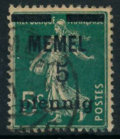 MEMEL 1920 Nr 18a Gestempelt Gepr. X473066 - Memelgebiet 1923