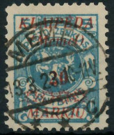 MEMEL 1923 Nr 136 Zentrisch Gestempelt Gepr. X47889A - Memel (Klaïpeda) 1923
