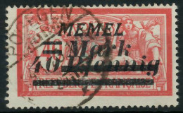 MEMEL 1922 Nr 119 Gestempelt X478B1A - Memelland 1923