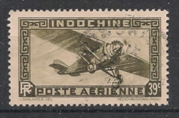 INDOCHINE - 1941 - Poste Aérienne PA N°YT. 18 - Avion 39c Brun-olive - Oblitéré / Used - Oblitérés