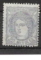 Spain Mh * 1870 11 Euros - Unused Stamps
