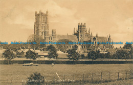 R162159 Ely Cathedral From Cricket Field. J. P. T. No 1010 - Monde