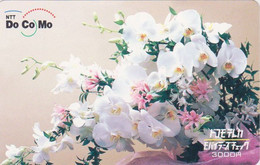 Télécarte Prépayée JAPON DOCOMO  - Fleur ORCHIDEE - ORCHID Flower JAPAN Prepaid Phonecard For Mobile Telephone - Blume - Japón