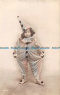 R162229 Old Postcard. Girl In Clown Costume. The Campbell. RP - World