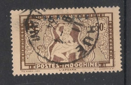 INDOCHINE - 1933 - Service N°YT. 13 - Apsara 50c Sépia - Oblitéré / Used - Oblitérés