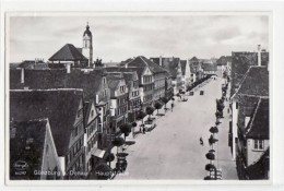 39051141 - Guenzburg Mit Blick Auf Die Hauptstrasse Gelaufen Von 1933. Leichter Schrift- Und Stempeldurchdruck, Kleiner - Autres & Non Classés