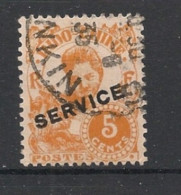 INDOCHINE - 1934 - Service N°YT. 21 - Cambodgienne 5c Orange - Oblitéré / Used - Gebraucht