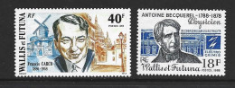Wallis & Futuna Islands 1988 Carco 40 Fr & Becqeral 18 Fr Singles MNH - Unused Stamps