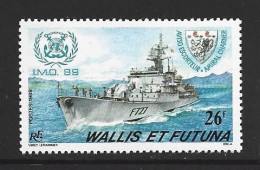 Wallis & Futuna Islands 1989 Maritime Union / Navy Boat 26 Fr Single MNH - Ongebruikt