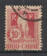 INDOCHINE - 1908 - Taxe TT N°YT. 8 - Dragon D'Angkor 10c Carmin - Oblitéré / Used - Used Stamps