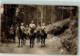 39871141 - Ein Regimentsstab In Uniform Zu Pferde Feldpost Saarbruecken - Guerre 1914-18