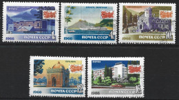 Russia 1966. Scott #3226-7 & 3229-31 (U) Resort Aeras (Complete Set) - Usati