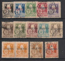 INDOCHINE - 1919 - Taxe TT N°YT. 18 à 30 - Série Complète - Oblitéré / Used - Gebruikt