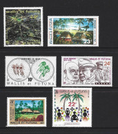 Wallis & Futuna Islands 1989 Renoir -> 1990 Fresco - 6 Different Commemorative Singles MNH - Unused Stamps