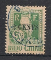 INDOCHINE - 1919 - Taxe TT N°YT. 20 - Dragon D'Angkor 2c Sur 5c Vert - Oblitéré / Used - Gebraucht