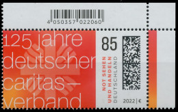 BRD BUND 2022 Nr 3726 Postfrisch ECKE-ORE X53AF42 - Unused Stamps