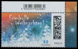 BRD BUND 2022 Nr 3728 Postfrisch ECKE-ORE X53AF6A - Unused Stamps