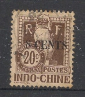 INDOCHINE - 1919 - Taxe TT N°YT. 23 - Dragon D'Angkor 8c Sur 20c Brun - Oblitéré / Used - Used Stamps
