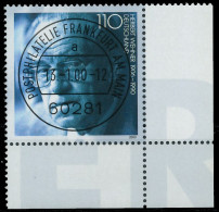 BRD BUND 2000 Nr 2092 Zentrisch Gestempelt ECKE-URE X5525EE - Used Stamps