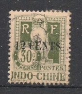 INDOCHINE - 1919 - Taxe TT N°YT. 24 - Dragon D'Angkor 12c Sur 30c Olive - Oblitéré / Used - Gebraucht