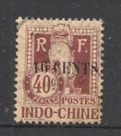 INDOCHINE - 1919 - Taxe TT N°YT. 25 - Dragon D'Angkor 16c Sur 40c Lilas-brun - Oblitéré / Used - Used Stamps