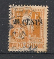 INDOCHINE - 1919 - Taxe TT N°YT. 27 - Dragon D'Angkor 24c Sur 60c Jaune-orange - Oblitéré / Used - Usati