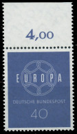 BRD BUND 1959 Nr 321 Postfrisch ORA X5583D6 - Ongebruikt