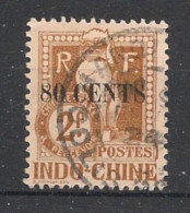 INDOCHINE - 1919 - Taxe TT N°YT. 29 - Dragon D'Angkor 80c Sur 2f Bistre - Oblitéré / Used - Gebraucht