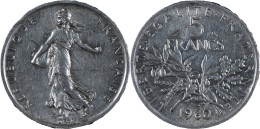 FRANCE - 1960 - 5 Francs Semeuse - ARGENT 835‰ - QUALITE - 20-226 - 5 Francs