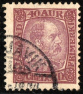 Island 1902 40 A King Christiian IX Cancelled - Used Stamps