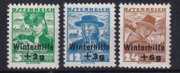 AUSTRIA 1935 - MNH - ANK 613-615 - Unused Stamps
