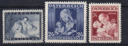 AUSTRIA 1935-37 - MNH - ANK 597, 627, 638 - Muttertag - Gebruikt