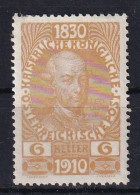 AUSTRIA 1910 - MLH - ANK 165 - Unused Stamps
