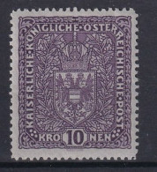 AUSTRIA 1917 - MLH - ANK 207 Z I - Ungebraucht