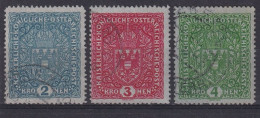 AUSTRIA 1917 - Canceled - ANK 204 Z I - 206 Z I - Used Stamps