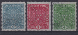 AUSTRIA 1917 - Canceled - ANK 204 Z I - 206 Z I - Oblitérés