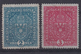 AUSTRIA 1917 - Canceled - ANK 204 Z I, 205 Z I - Gebraucht