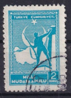 TURKEY 1941/42 - Canceled - Mi 62 - Military Tax - Oblitérés