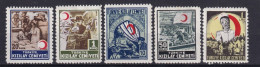 TURKEY 1944/45 - MNH - Mi 93, 94, 97, 98, 99 - Wohlfahrtsmarken