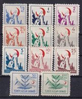 TURKEY 1948/49 - MNH - Mi 137-147 - Charity Stamps