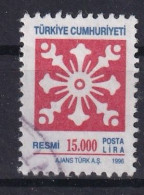 TURKEY 1996 - Canceled - Mi 207 - SERVICE - Dienstmarken