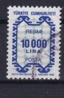 TURKEY 1992 - Canceled - Mi 197 - SERVICE - Timbres De Service