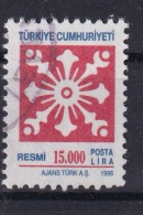 TURKEY 1996 - Canceled - Mi 207 - SERVICE - Dienstzegels