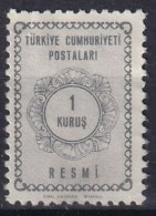 TURKEY 1964 - MNG - Mi 91 - SERVICE - Official Stamps