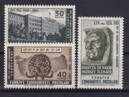 TURKEY 1961 - MNH - Mi 1798-1800 - Neufs