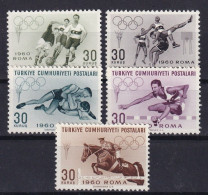 TURKEY 1960 - MNH - Mi 1769-1773 - Unused Stamps